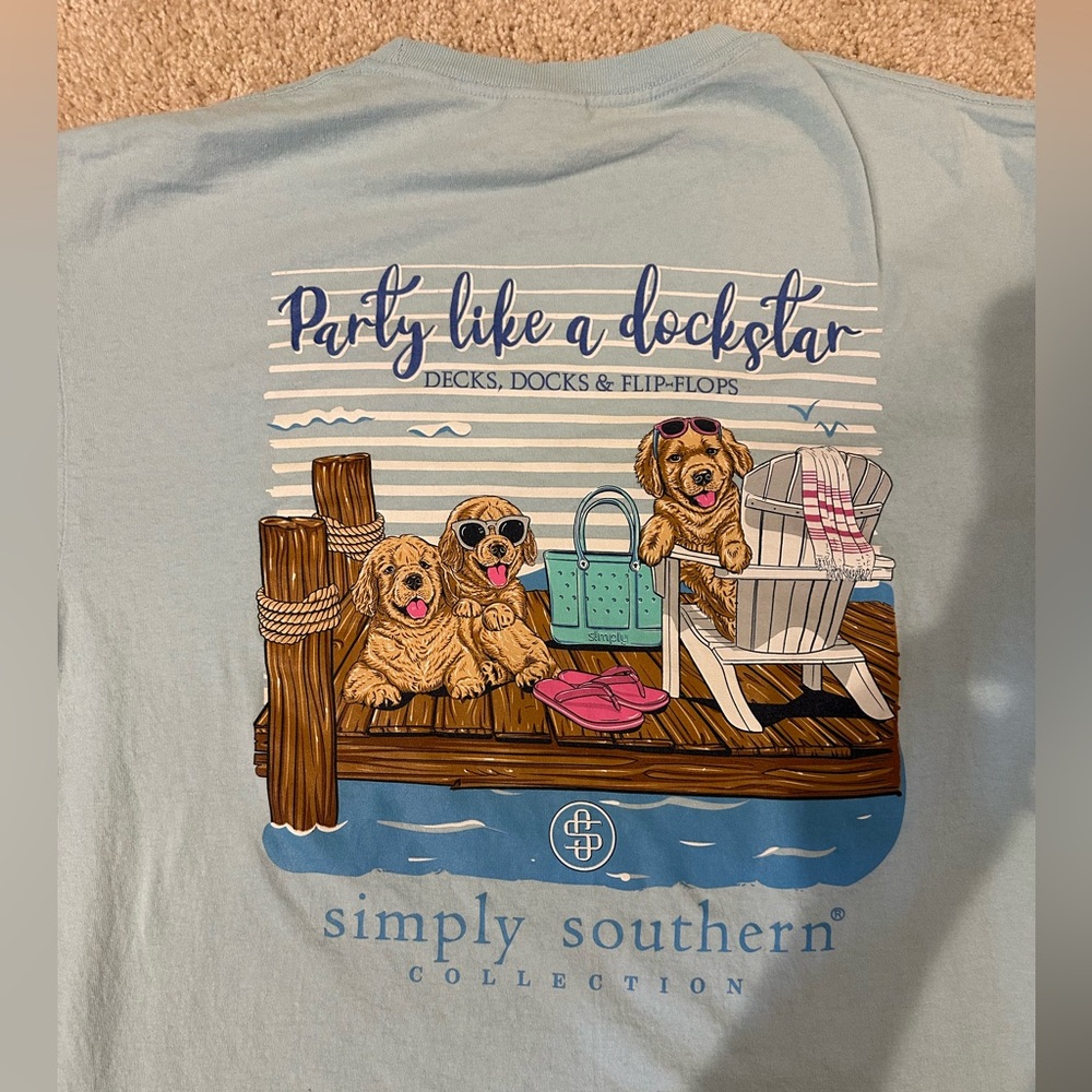 ☔️Simply Southern Party Like a Dockstar Shirt - Picture 5 of 8